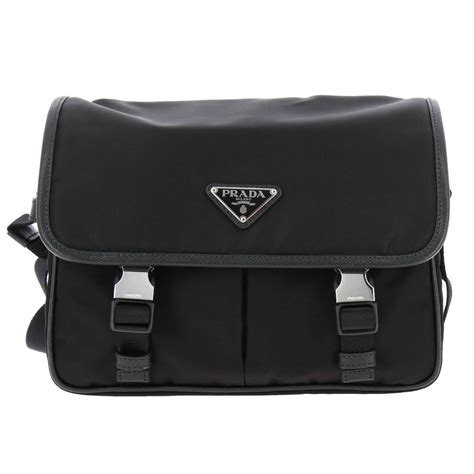 tracolla uomo prada|Prada nylon sling bag.